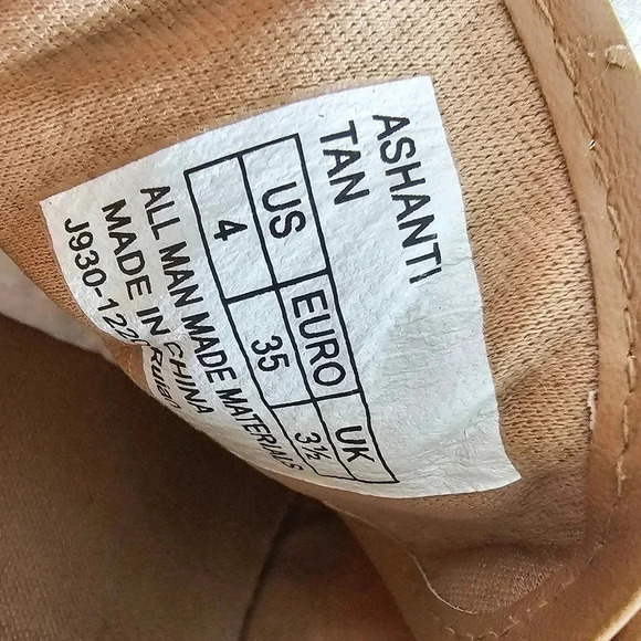 Michael kors Ashanti Tan canvas logo sneakers  girl's Size 4 youth shoes - Picture 12 of 12